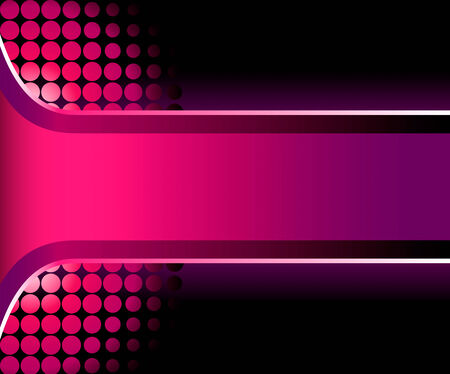 Beautiful 3D pink stripe with halftone backgroundのイラスト素材