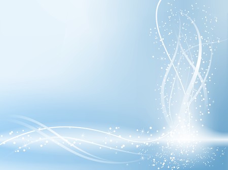 Blue Beautiful Pastel Background with stars and swirls. のイラスト素材