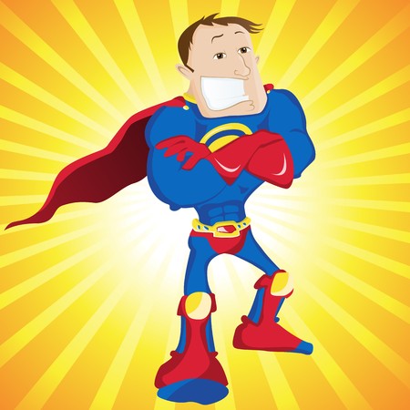 Super Man Hero Dad. のイラスト素材