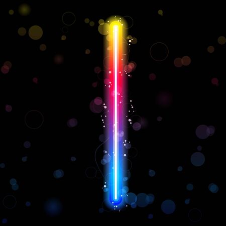 Alphabet Rainbow Lights  Glitter with Sparklesのイラスト素材