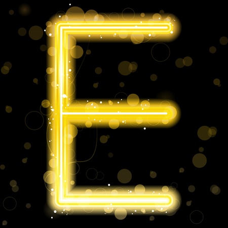 Alphabet Golden Letters with Glitter and Sparklesのイラスト素材