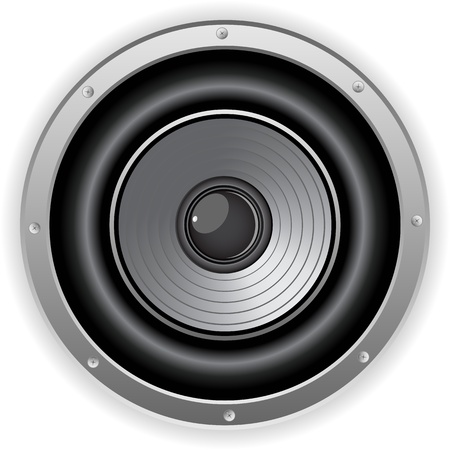 Vector - Round Isolated Sound Speakerのイラスト素材
