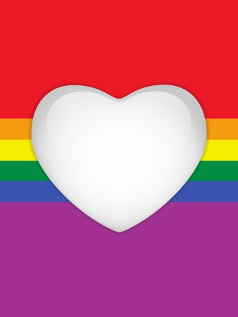 Heart Glass Buttons Gay Flagのイラスト素材
