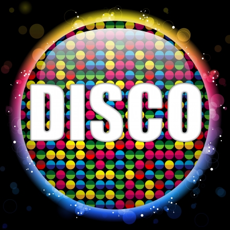 Glass Circle Color Disco Ballのイラスト素材