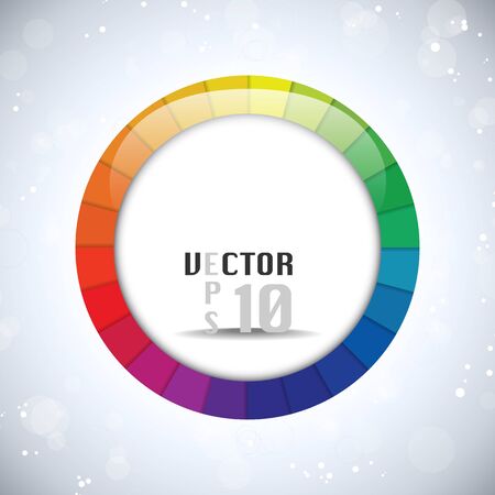 Vector - Colorful Glossy Circle Backgroundのイラスト素材