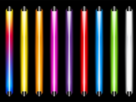 Laser Neon Colorful Lightsのイラスト素材