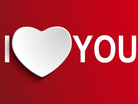 Vector - Valentine Day I Love you Heartのイラスト素材