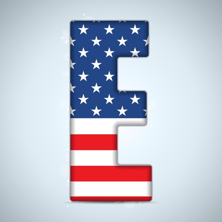 Vector - USA Independence Day Alphabet Lettersのイラスト素材