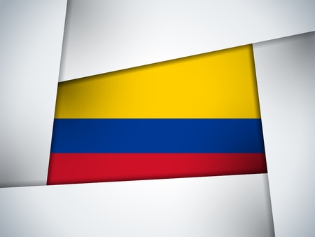 Colombia Country Flag Geometric Backgroundのイラスト素材