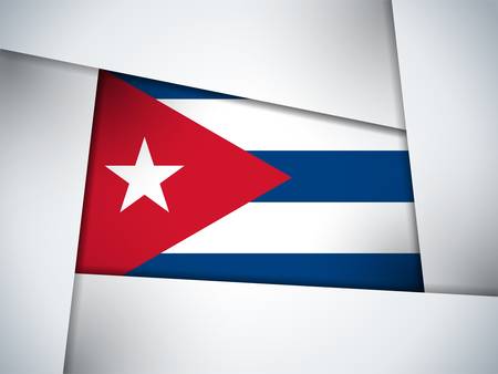 Cuba Country Flag Geometric Backgroundのイラスト素材