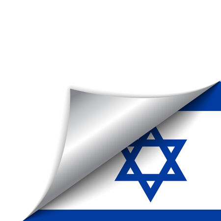 Vector - Israel Country Flag Turning Pageのイラスト素材