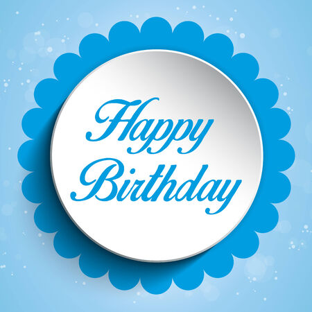 Vector - Happy Birthday Colorful Background Cardのイラスト素材