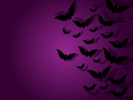 Happy Halloween Ghost Bat Icon Backgroundのイラスト素材