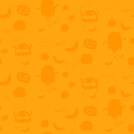 Happy Halloween Ghost Bat Icon Backgroundのイラスト素材