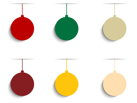 Vector - Merry Christmas Retro Colorful Hipster Backgroundのイラスト素材