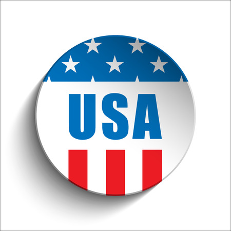 Vector - United States Independence Day Buttonのイラスト素材