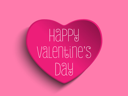 Vector - Valentine Day Love Heart Pink Backgroundのイラスト素材