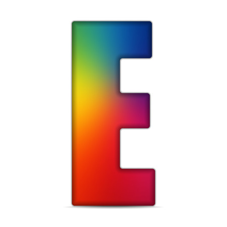 Flag Shiny Glass Alphabetのイラスト素材