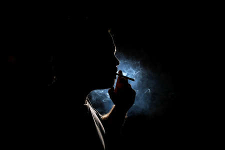 Man Smokingの写真素材