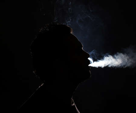 Man smokingの写真素材