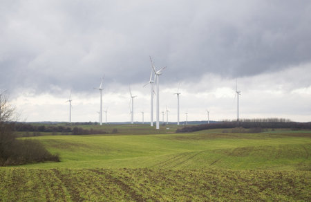 wind farmの写真素材