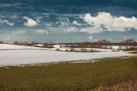 Winter fieldの写真素材