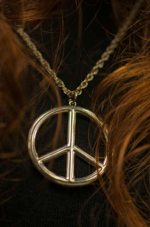 Necklace peaceの写真素材