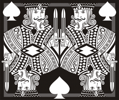 king poker artのイラスト素材