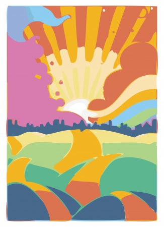 nice retro artのイラスト素材