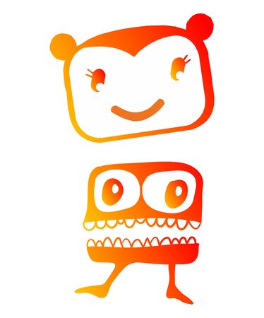 retro object artのイラスト素材