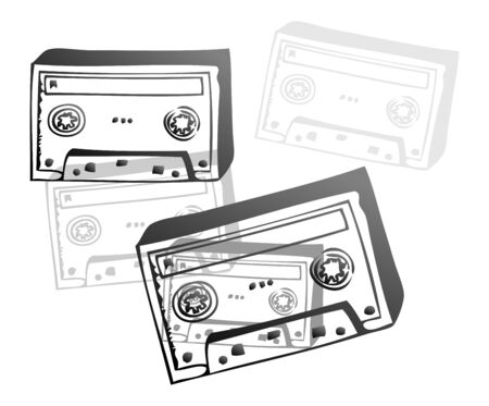 retro object artのイラスト素材