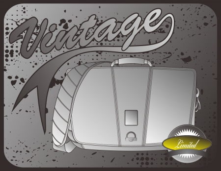 side bag vintageのイラスト素材