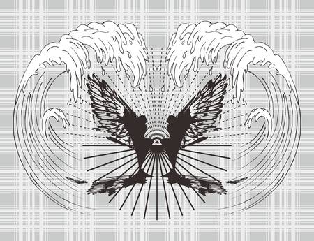 nice graphic for design waveのイラスト素材