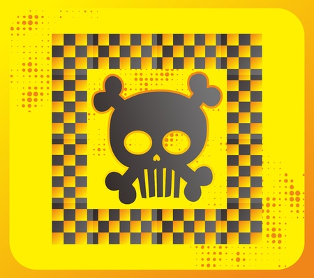 skull full art boxのイラスト素材