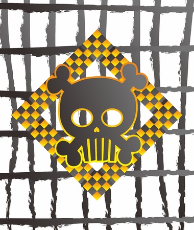 skull big time warnのイラスト素材