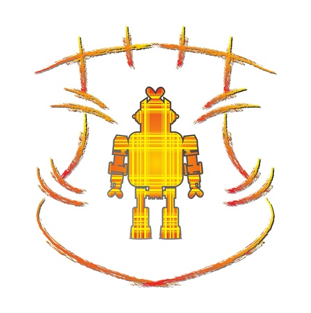 shield art robotのイラスト素材