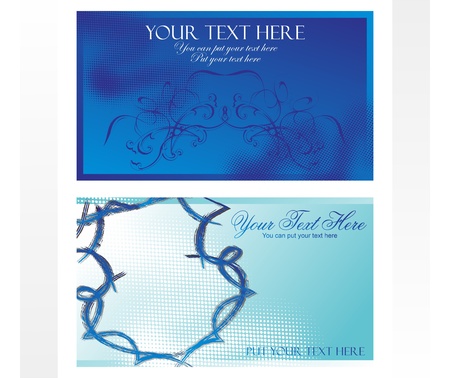 nice card blueのイラスト素材