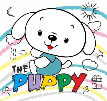 cartoon puppyのイラスト素材