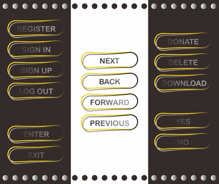 web set lineのイラスト素材