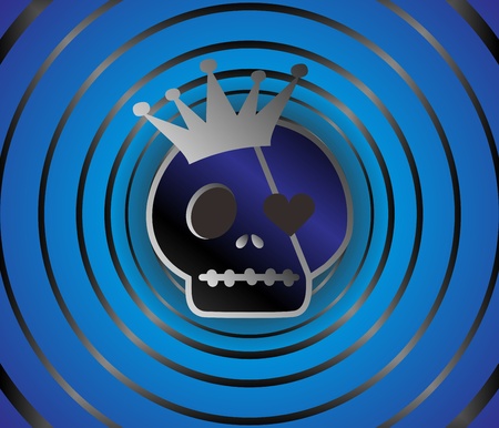 skull full art のイラスト素材