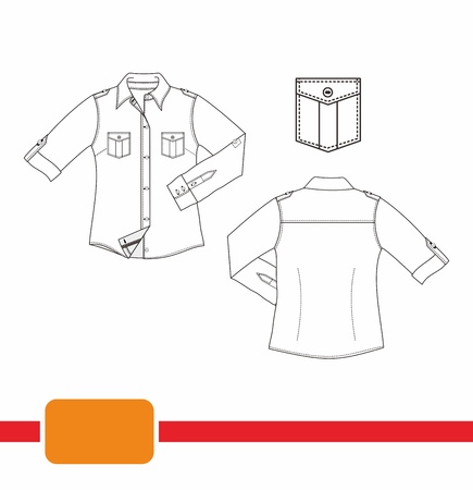 dress apparel for girlのイラスト素材