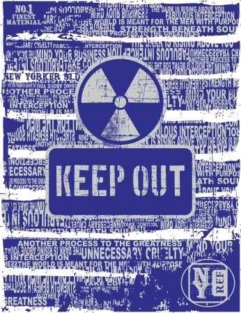 keep out pageのイラスト素材