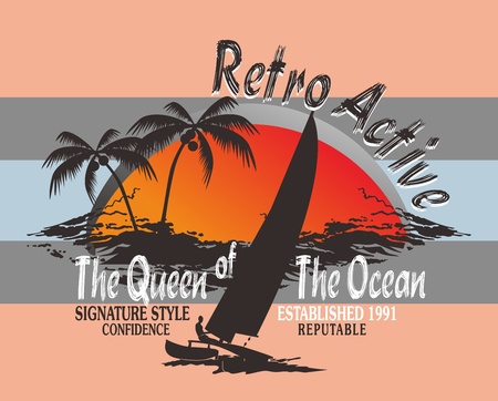 beach viewのイラスト素材