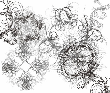 art floral fineのイラスト素材