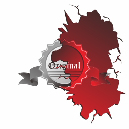 red label oldのイラスト素材