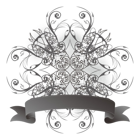 floral sealのイラスト素材