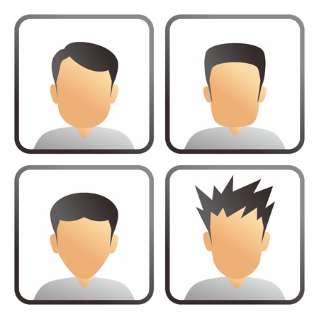 web page template icon userのイラスト素材