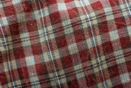 Closeup of the decorated texture of a piece of textile