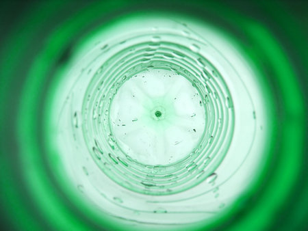 Abstract background (wet plastic bottle inside)の写真素材