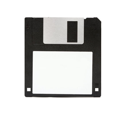 Floppy disk isolated on white backgroundの写真素材